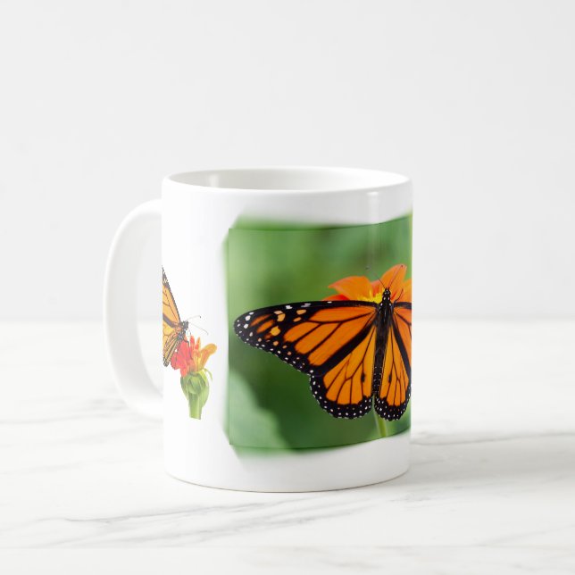 Monarch Butterfly Kaffemugg (Framsida vänster)