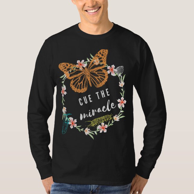 Monarch Butterfly Life Cycle Söt Design T Shirt (Framsida)