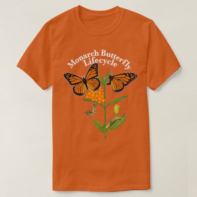 Monarch Butterfly Lifecycle of the Monarch Butterf T Shirt (Design framsida)