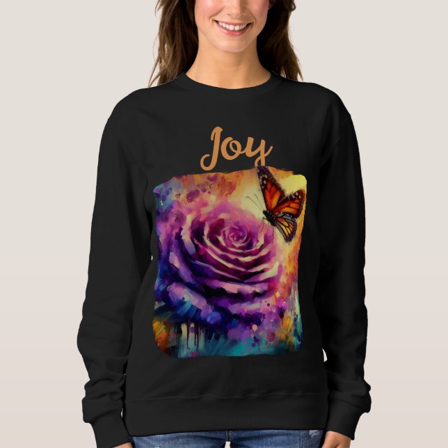 Monarch Butterfly Lila Ro Sunset Orange T Shirt (Framsida)