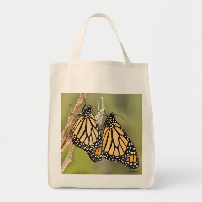 Monarch Butterfly Livsmedel Tote Bag Tygkasse (Framsidan)