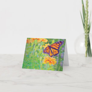 Monarch Butterfly-mappat anteckningskort