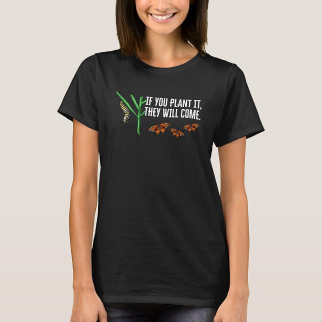 Monarch Butterfly Milkweed Insekt Collector Entomo T Shirt (Framsida)