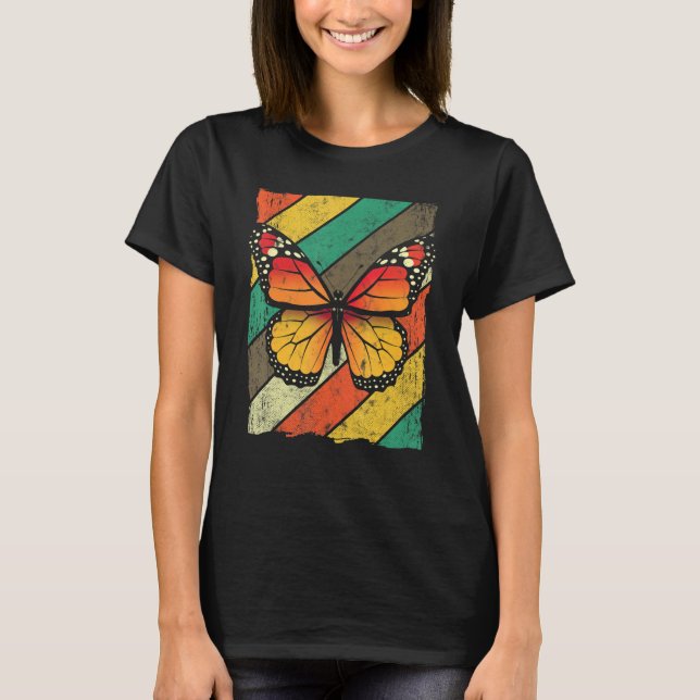 Monarch Butterfly Monarch inspirationskonst T Shirt (Framsida)