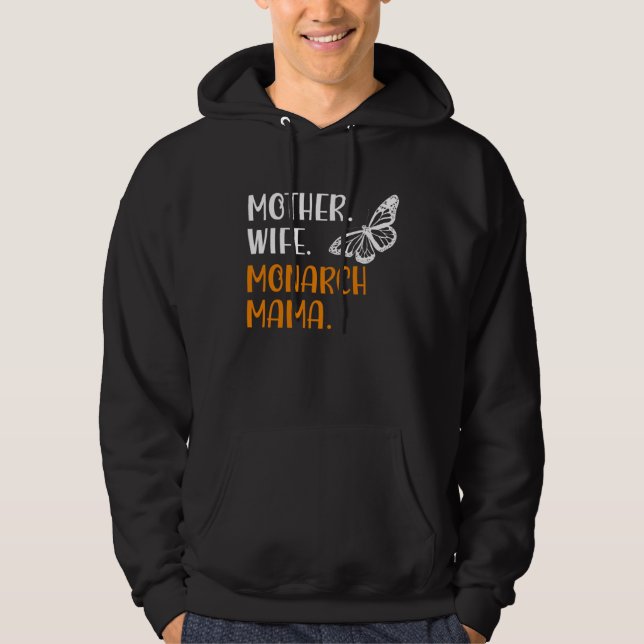 Monarch Butterfly Monarch Mama Insect Collector En Hoodie (Framsida)