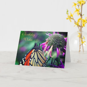 Monarch Butterfly Nature Birthday Kort