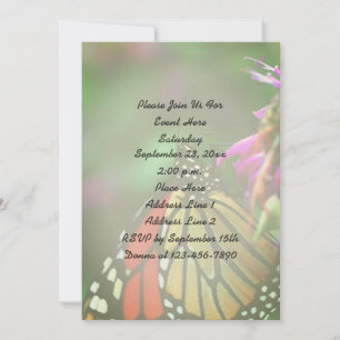 Monarch Butterfly Nature Inbjudningar
