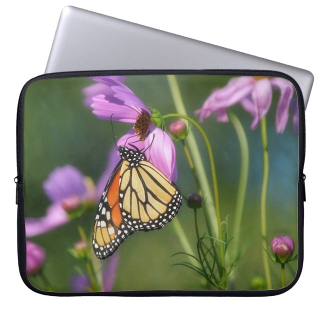 Monarch Butterfly Nature Laptop Sleeve Cover (Framsidan)