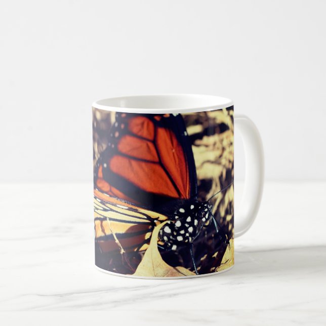 Monarch Butterfly Nature Personlig Kaffemugg (Framsida höger)