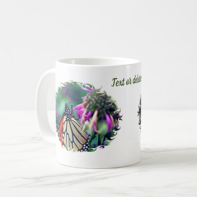 Monarch Butterfly Nature Personlig Kaffemugg (Framsida vänster)