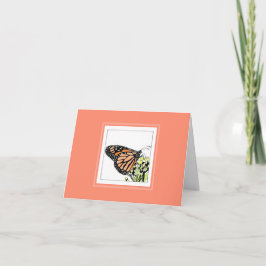 Monarch Butterfly Note-kort Tack Kort