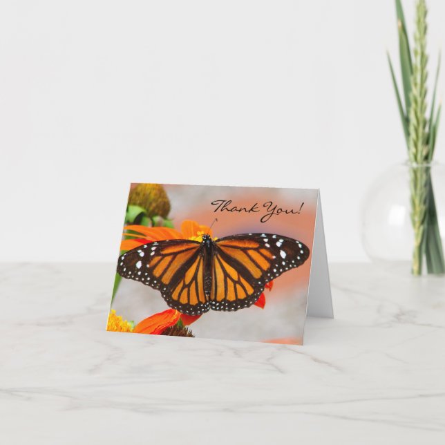 Monarch Butterfly Note-kort Tack Kort (Framsida)
