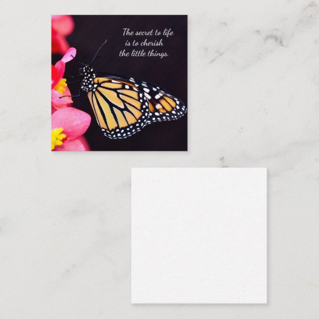 Monarch Butterfly notecards Anteckningskort (Fram/baksida)