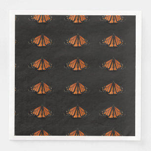 Monarch Butterfly nyckel i Orangen Pappersservett