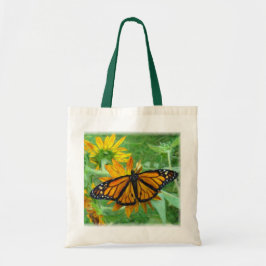 Monarch Butterfly och Sunblommor Tygkasse