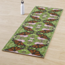 Monarch Butterfly on Rosa Thistle - pic på två sid