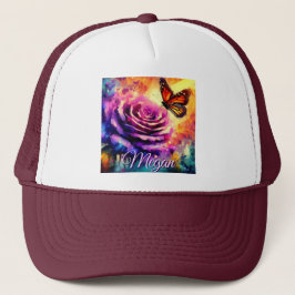 Monarch Butterfly on Rose at Sunset Personalized Keps