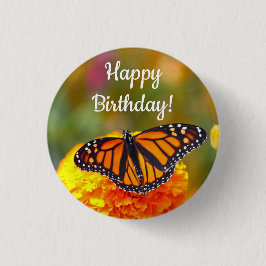 Monarch Butterfly Orange Marigold Photo Birthday Knapp