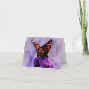 Monarch Butterfly Orange och Black Sympathy Card Kort