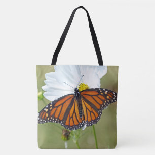 Monarch Butterfly på Cosmos Tygkasse