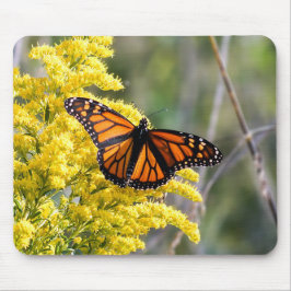 Monarch Butterfly på Goldenrod Mousepad Musmatta