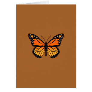 Monarch Butterfly på Sienna Hälsningskort