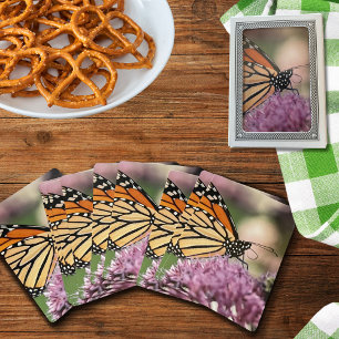 Monarch Butterfly på vildblomskort Casinokort