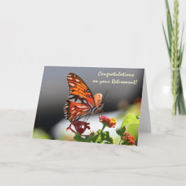 Monarch Butterfly på Wildblommor Pension Card Kort