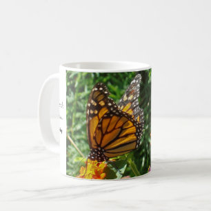 Monarch Butterfly Photo Tidigt God Motivational Kaffemugg