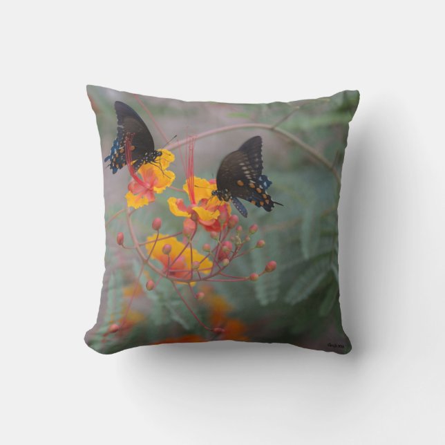 Monarch Butterfly Pillow Home Decor Kudde (Framsida)