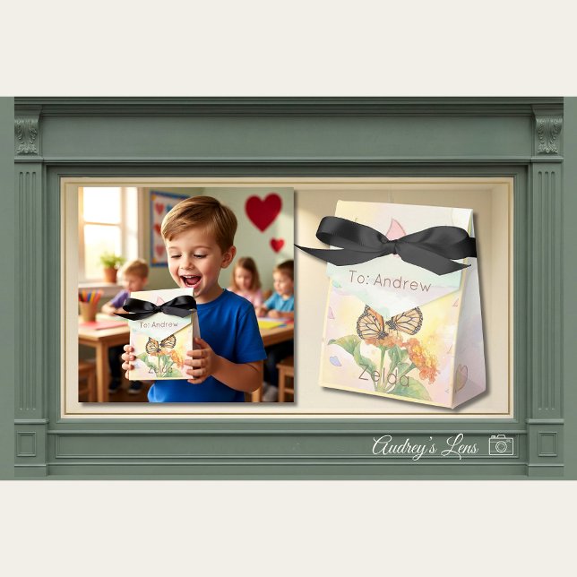 Monarch Butterfly Pollinator Classroom Valentine  Presentaskar (Skapare uppladdad)