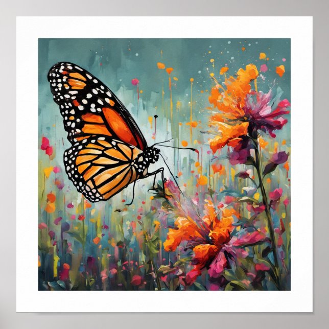 Monarch Butterfly-ramfoto Poster (Framsidan)