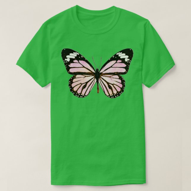 Monarch Butterfly Rosa Cotton Candy T Shirt (Design framsida)