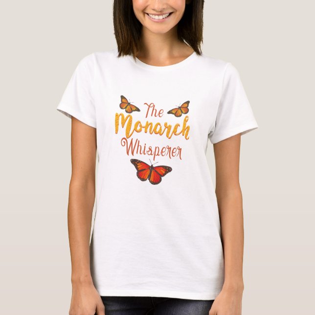 MONARCH BUTTERFLY: Save The Monarchs T Shirt (Framsida)