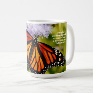 Monarch Butterfly Scripture Mugg Kopp