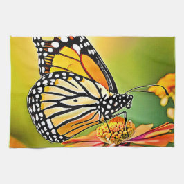Monarch Butterfly Sip Design Kökshandduk