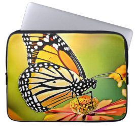 Monarch Butterfly Sip Design Laptop Fodral