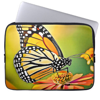 Monarch Butterfly Sip Design Laptop Fodral