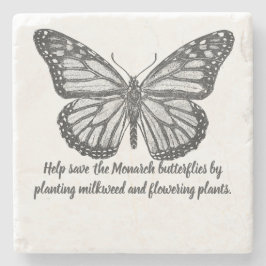 Monarch butterfly Stone Underlägg