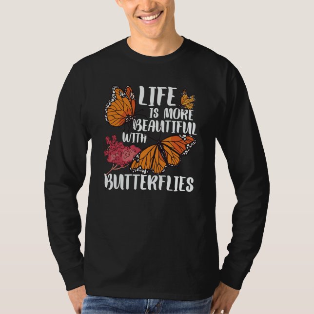 Monarch Butterfly Swea T Shirt (Framsida)