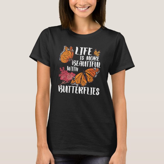 Monarch Butterfly Swea T Shirt (Framsida)