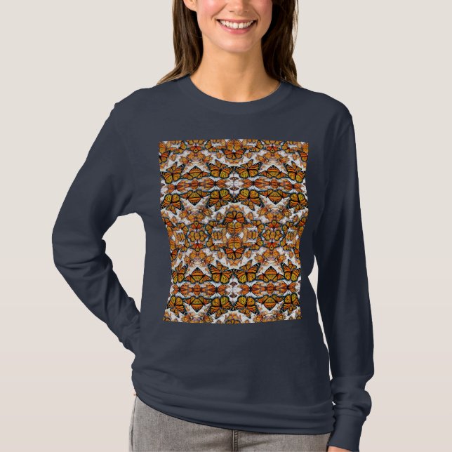 Monarch Butterfly Sweatshirt - väldigt snurrig T Shirt (Framsida)