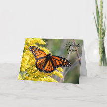 Monarch Butterfly Tack Greeting Card
