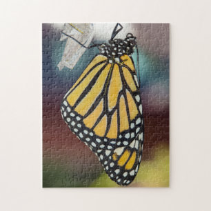 Monarch Butterfly Torkning av Vingar Puzzle Pussel