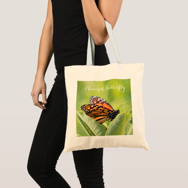 Monarch Butterfly Tote Bag Tygkasse (Framsida (produkt))
