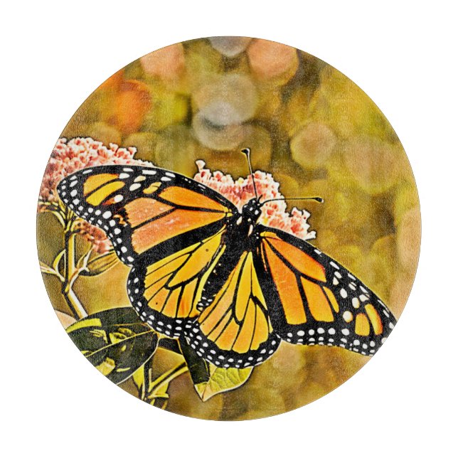 Monarch Butterfly Trädgårdskonst (Framsidan)