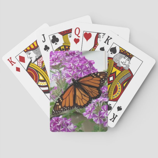 Monarch Butterfly-uppspelningskort Casinokort (Baksidan)