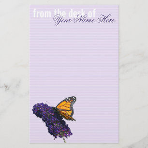 "monarch butterfly"-utrustning brevpapper