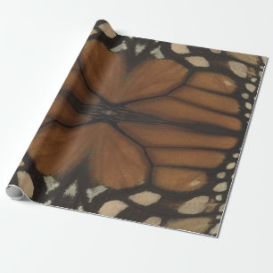 Monarch Butterfly Vinge Close Mönster Presentpapper