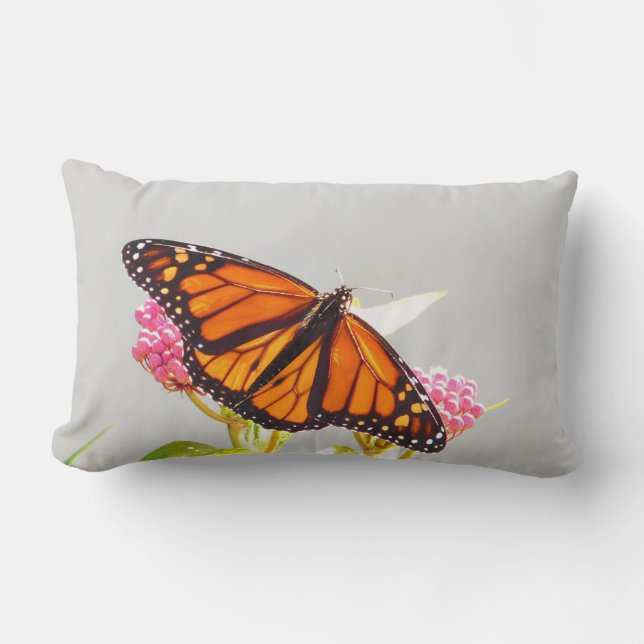 Monarch Butterfly Vinge Lumbar Pillow Lumbarkudde (Framsida)